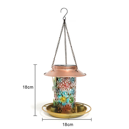 LUMIRO Solar Powered Hanging Bird Feeder and Garden Decoration Light_5