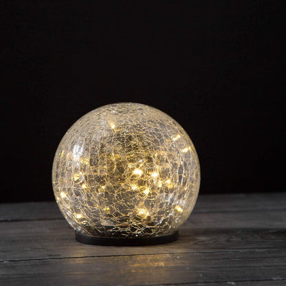 LUMIRO Outdoor Cracked Glass Garden Solar Ball Light - 15 cm_1