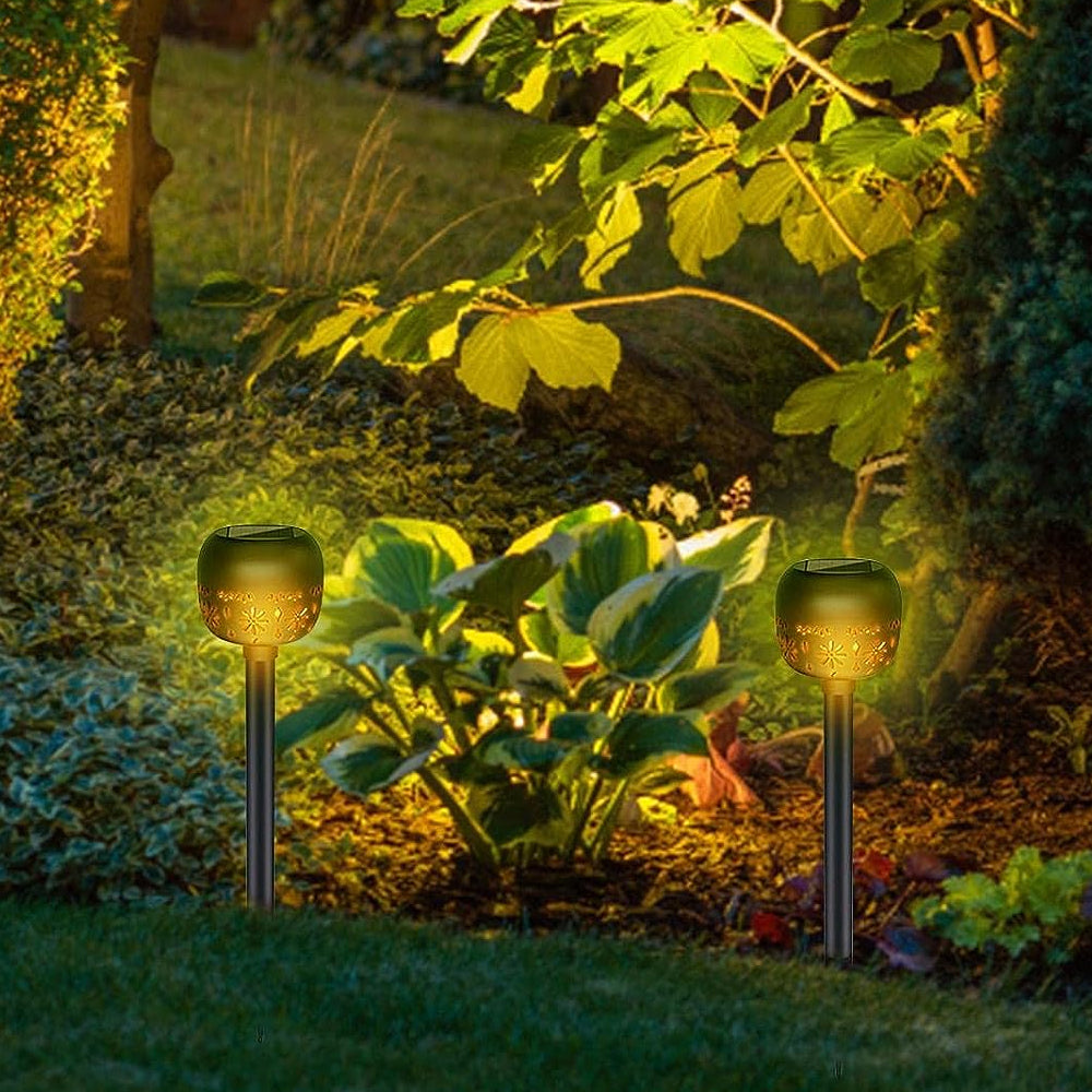 LUMIRO 6 Pack Weatherproof Solar Garden Lights -Warm Light_4