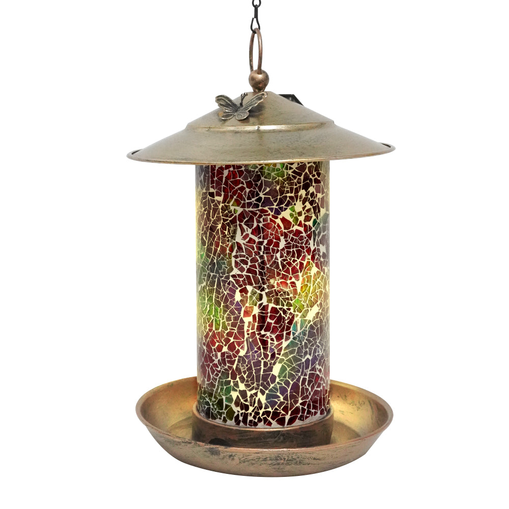 LUMIRO Outdoor Hanging Solar Bird Feeder and Garden Lantern_1