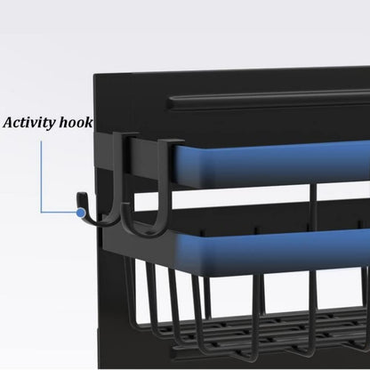 STORFEX 2 Layer Magnetic Spice Rack Refrigerator Shelf_6