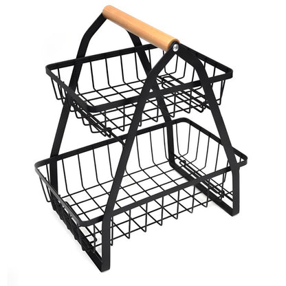 STORFEX Detachable 2 Tier Countertop Fruit Basket_1