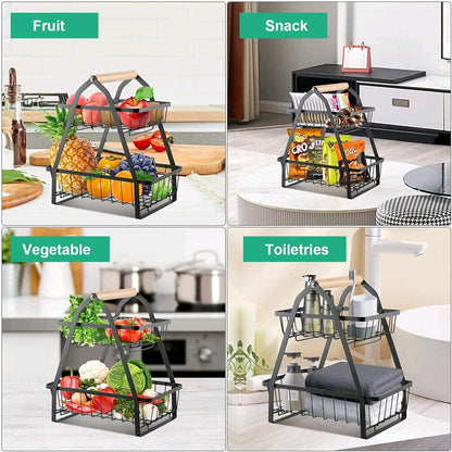 STORFEX Detachable 2 Tier Countertop Fruit Basket_6