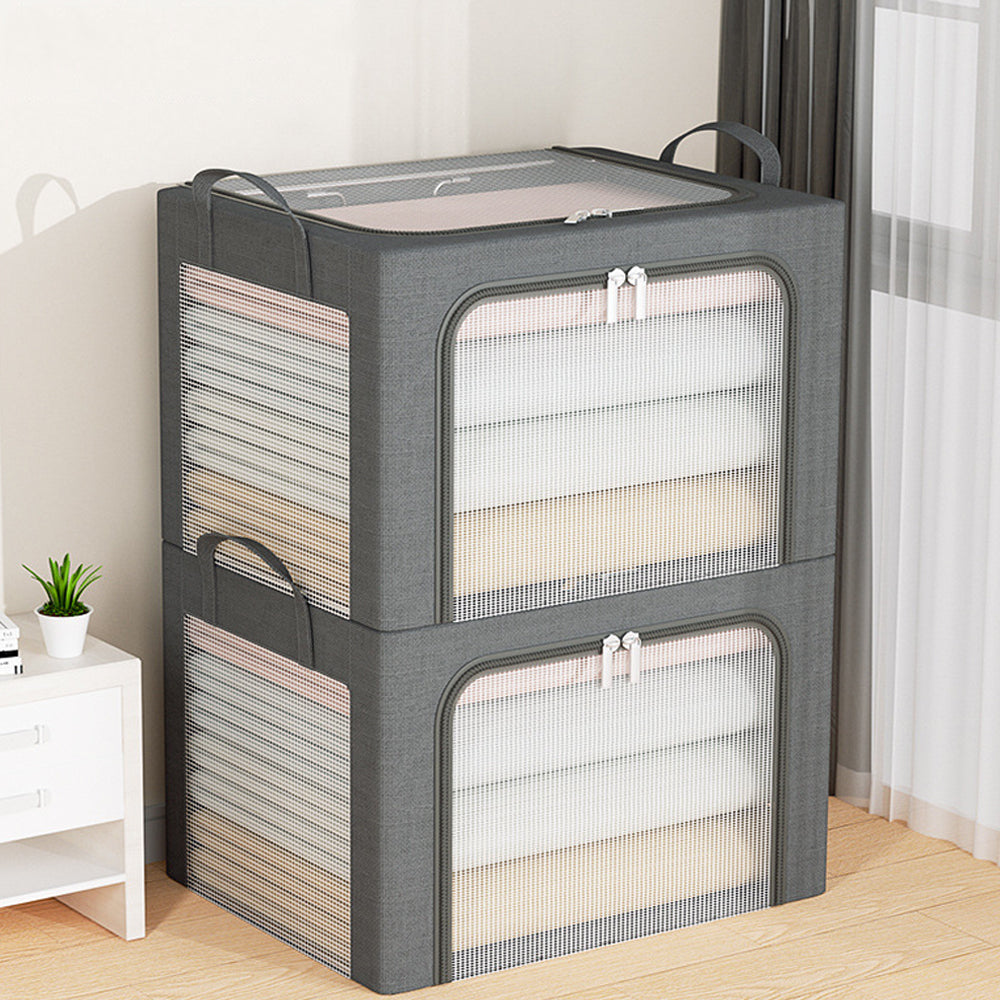 STORFEX Steel Framed Stackable Closet Storage Organizer_5