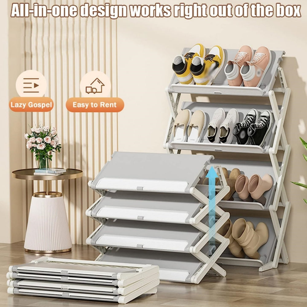 STORFEX Dual Modes Placement Folding Shoe Rack_2