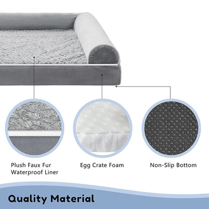 PETSWOL Four Seasons Pet Sofa Breathable Pet Bed_5