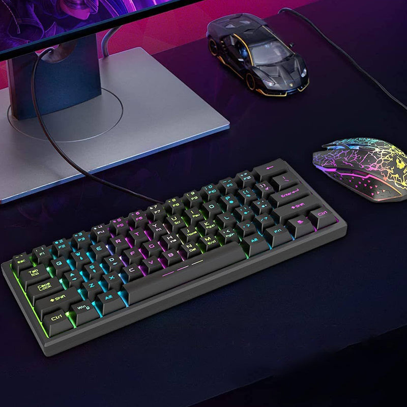 Rainbow Backlit Wireless Gaming Keyboard Mouse and Mat Combo Set_12