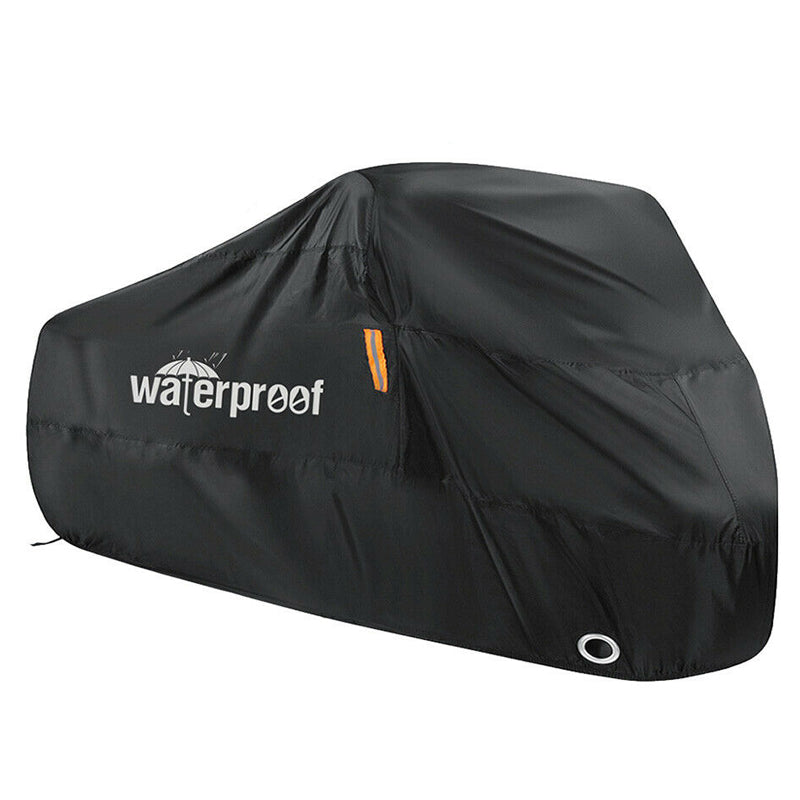 Heavy Duty Waterproof Outdoor Bicycle Cover with Anti-Theft Lock Holes_0