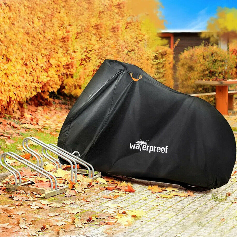 Heavy Duty Waterproof Outdoor Bicycle Cover with Anti-Theft Lock Holes_6