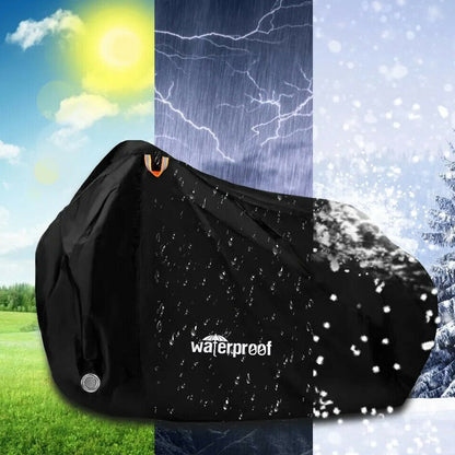 Heavy Duty Waterproof Outdoor Bicycle Cover with Anti-Theft Lock Holes_7