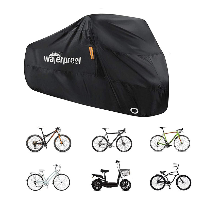 Heavy Duty Waterproof Outdoor Bicycle Cover with Anti-Theft Lock Holes_8