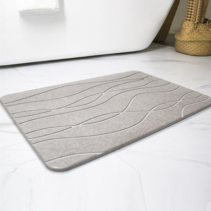 COMFEYA Stone Bath Mat Diatomaceous Earth Bath Mat - Fast-Drying, Non-Slip, and Eco-Friendly_2