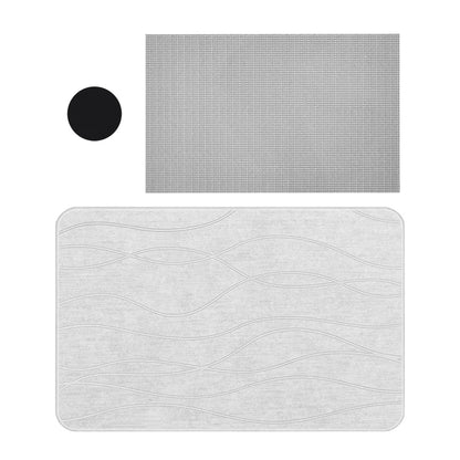 COMFEYA Stone Bath Mat Diatomaceous Earth Bath Mat - Fast-Drying, Non-Slip, and Eco-Friendly_6