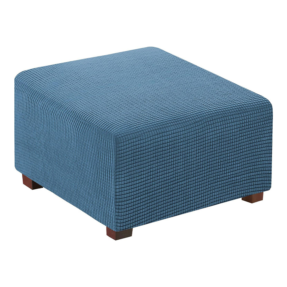 COMFEYA Square Ottoman Cover Premium Furniture Protector with Elastic Bottom_0