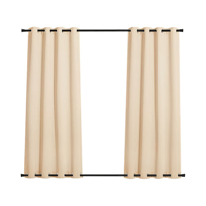 COMFEYA 2-Panel Weighted Blackout Curtains - Outdoor Patio Privacy and Wind Protection_0