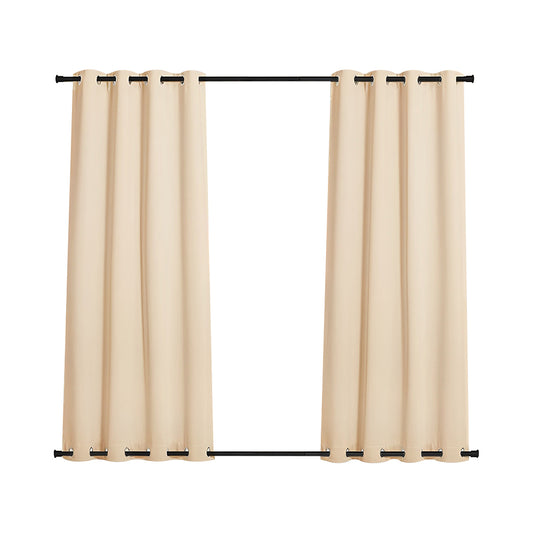 COMFEYA 2-Panel Weighted Blackout Curtains - Outdoor Patio Privacy and Wind Protection_0