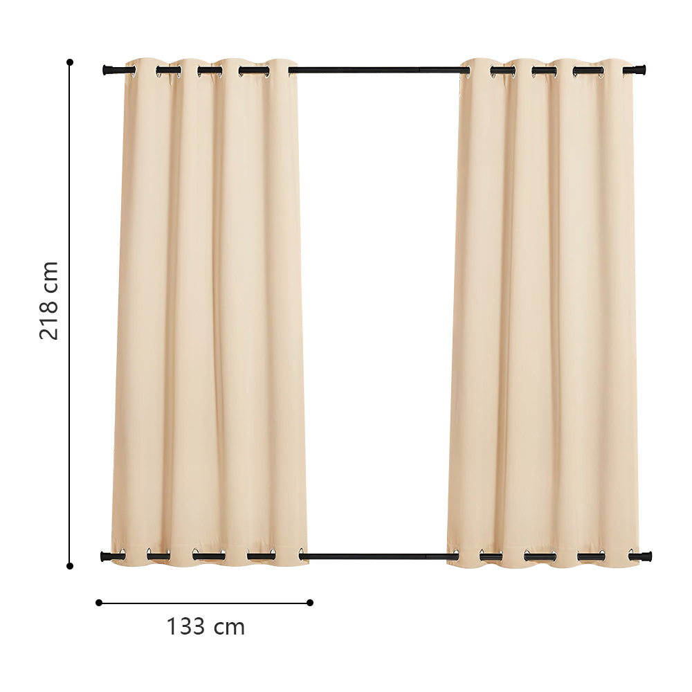 COMFEYA 2-Panel Weighted Blackout Curtains - Outdoor Patio Privacy and Wind Protection_5