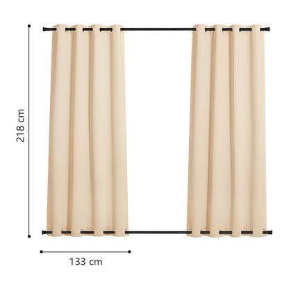 COMFEYA 2-Panel Weighted Blackout Curtains - Outdoor Patio Privacy and Wind Protection_5