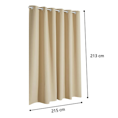 COMFEYA Patio Curtains Outdoor - Waterproof Heat UV Shade Privacy Blackout Curtains_1