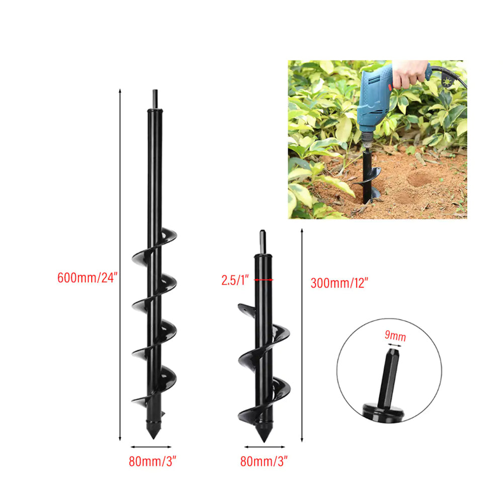 Planter Garden Auger Spiral Drill Planting Hole Soil Digger_5