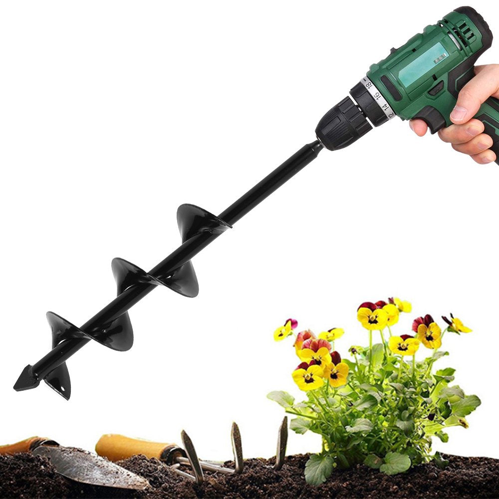 Planter Garden Auger Spiral Drill Planting Hole Soil Digger_0