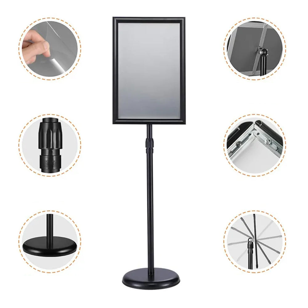 A4 Floor Poster Stand Sign Holder Business Menu Display_6