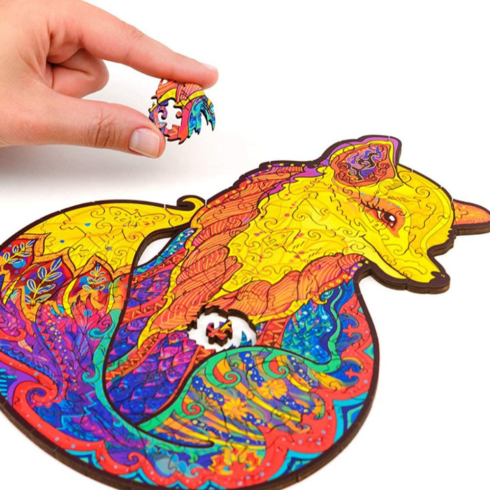 Colorful Mysterious Animal Wooden Toy Jigsaw Puzzle_0