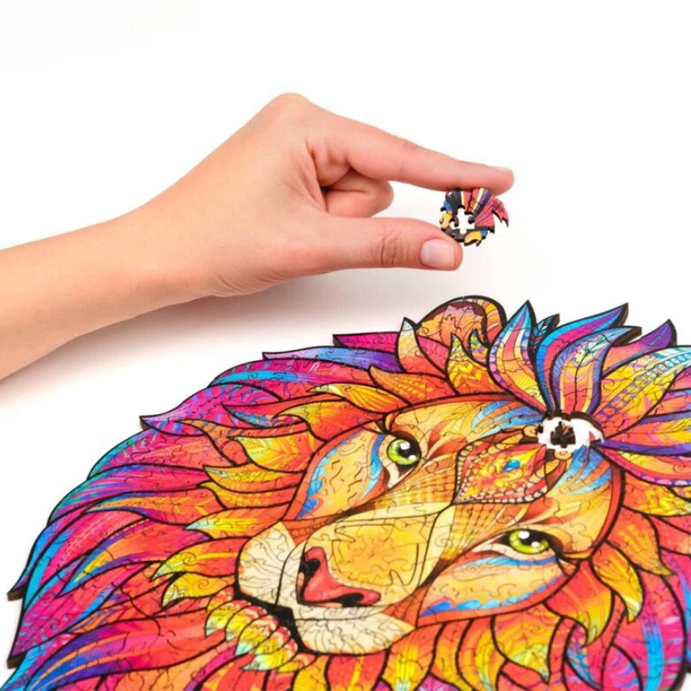 Colorful Mysterious Animal Wooden Toy Jigsaw Puzzle_12