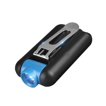 Mini LED Flashlight Keychain COB Work Light- USB Rechargeable_1