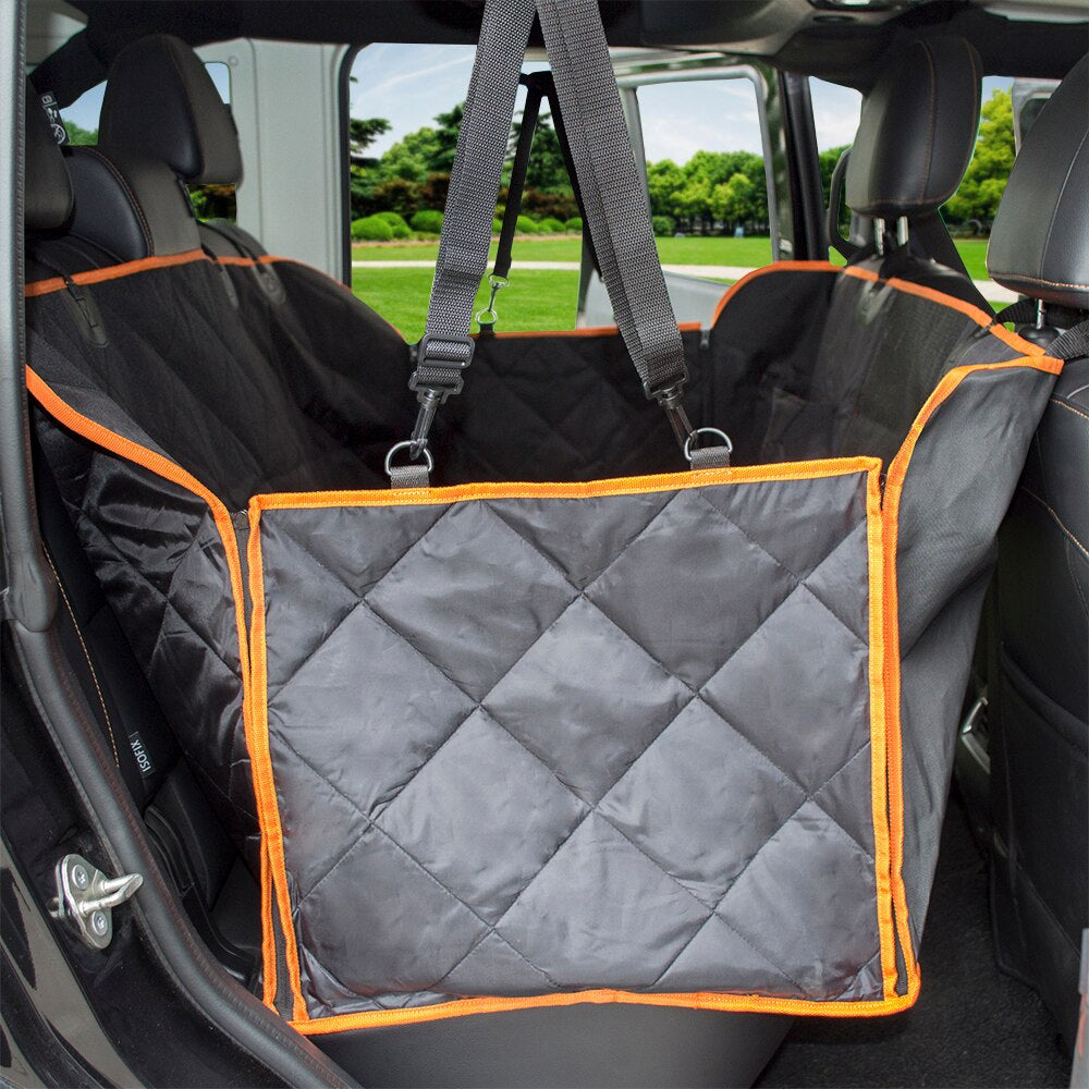 Waterproof Car Seat Protector and Pet Back Seat Hammock_3