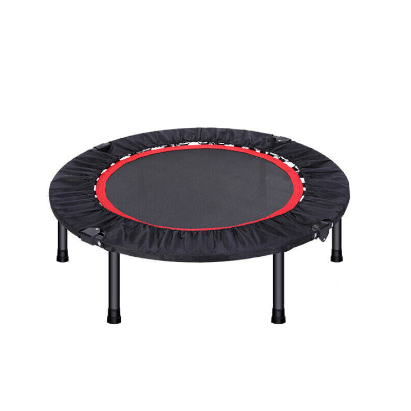 40 Degree Foldable Mini Trampoline Safe for Gym and Cardio Fitness Exercise-Black_0