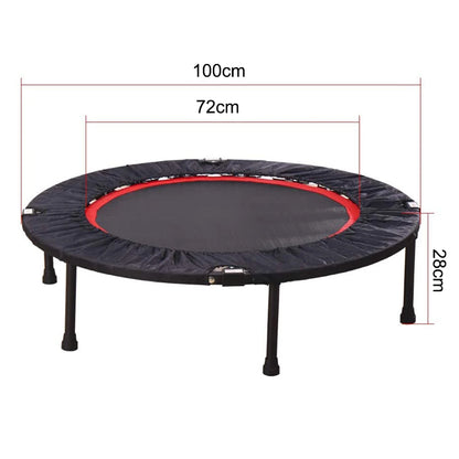 40 Degree Foldable Mini Trampoline Safe for Gym and Cardio Fitness Exercise-Black_10