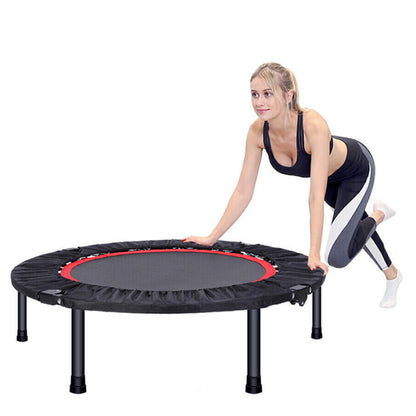 40 Degree Foldable Mini Trampoline Safe for Gym and Cardio Fitness Exercise-Black_2