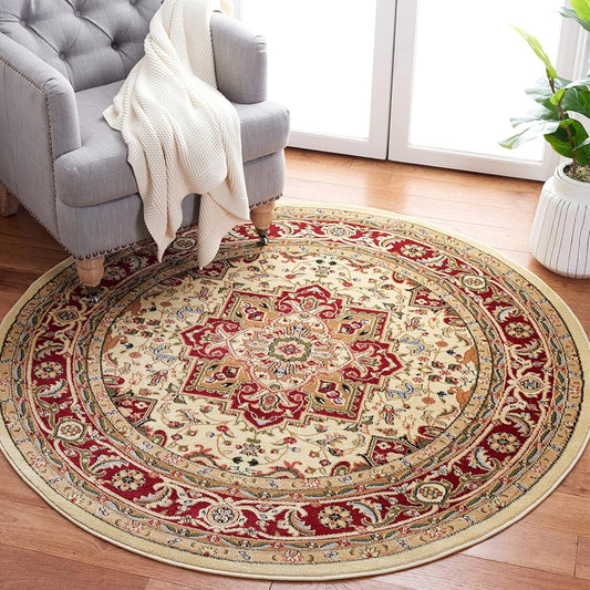 Easy to Clean Floor Carpet Rug with Non-Slip Backing in Circle/Square_0