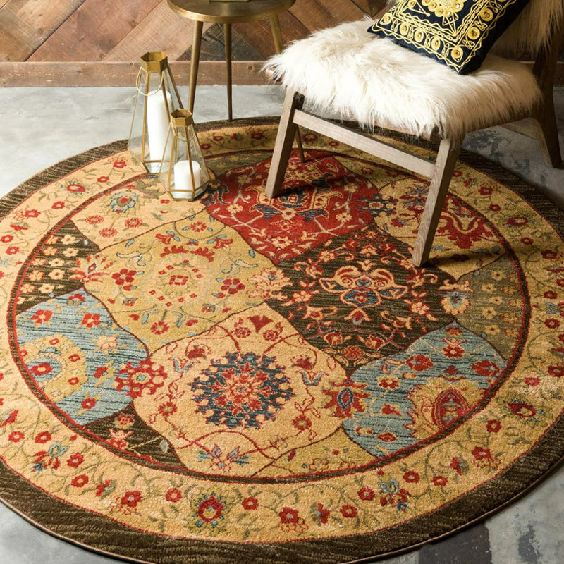 Easy to Clean Floor Carpet Rug with Non-Slip Backing in Circle/Square_18