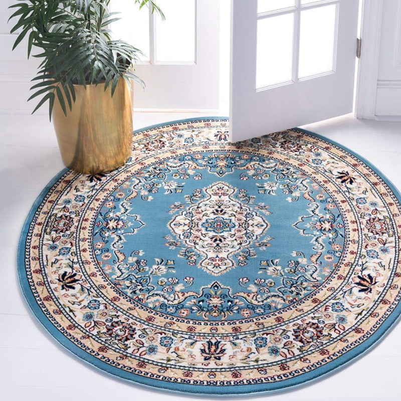 Easy to Clean Floor Carpet Rug with Non-Slip Backing in Circle/Square_8