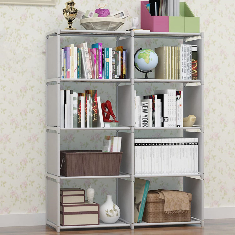 STORFEX 8-Grid Assembled Bookshelves Storage Rack_2