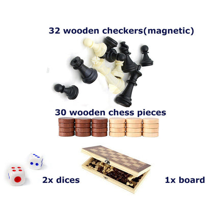 Folding Wooden Chess Gaming Set_9