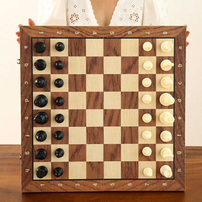 Folding Wooden Chess Gaming Set_8