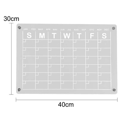 Magnetic White Board Monthly Weekly Planner Dry Erase Refrigerator Message Board_1