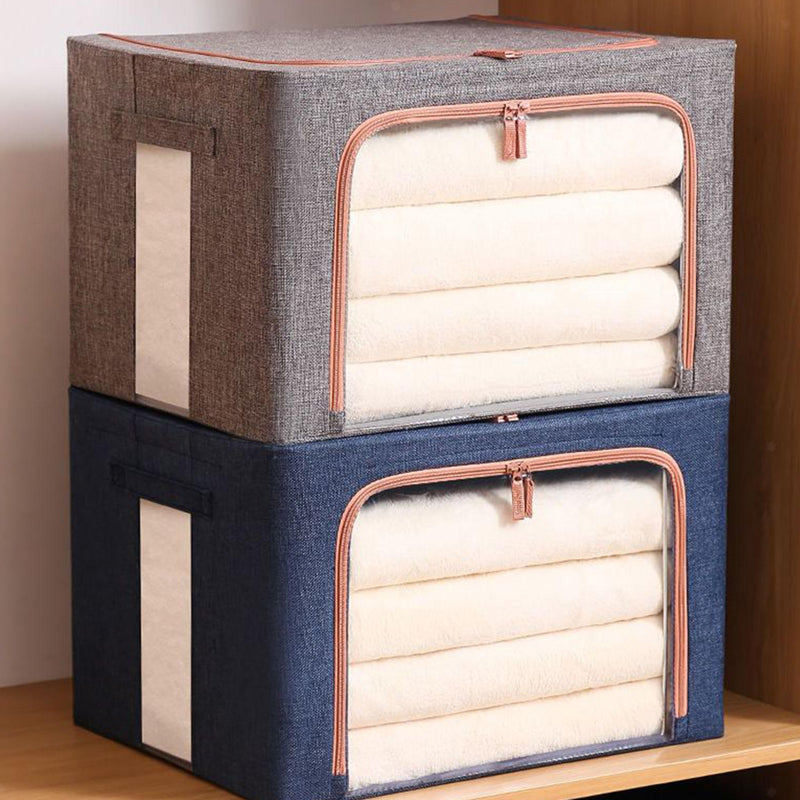 Large Capacity Foldable and Stackable Oxford Cloth Closet Organizer_15