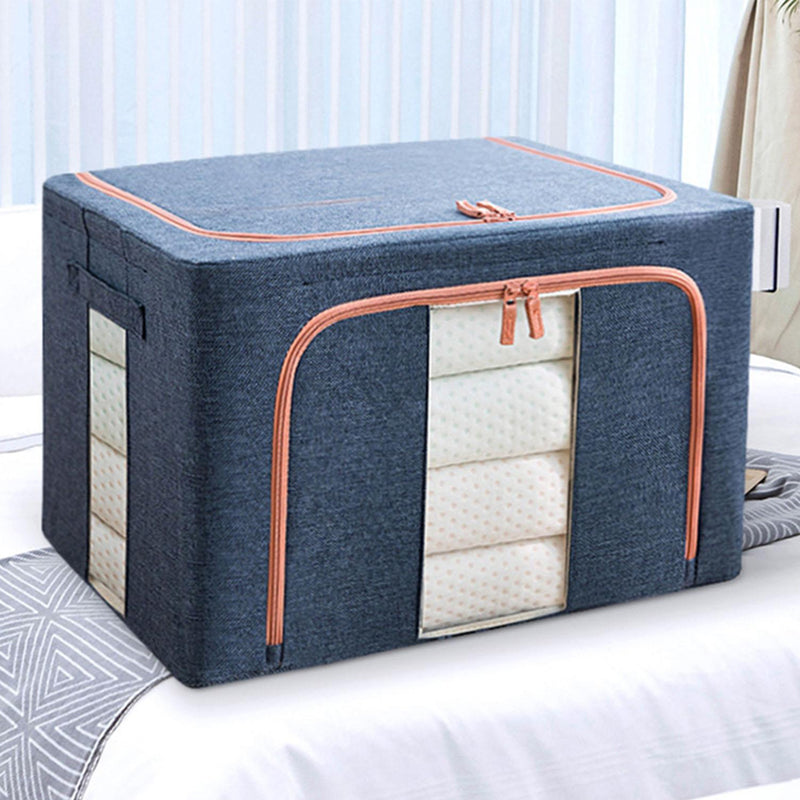 Large Capacity Foldable and Stackable Oxford Cloth Closet Organizer_7