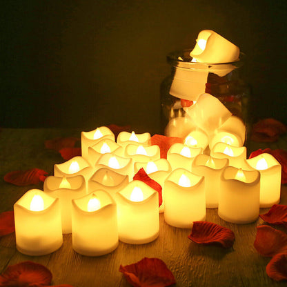 Pack of 12 Flameless Flickering LED Tealight Candles - Battery Operated_19