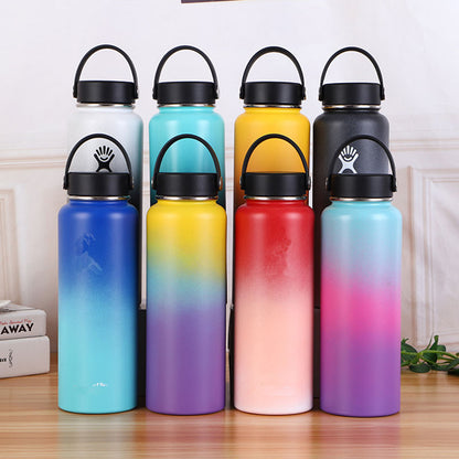 32/40oz Stainless Steel Vacuum Insulated Gradient Thermos Water Bottle_7