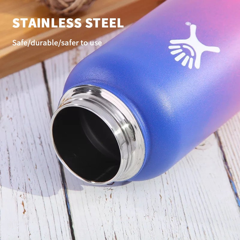 32/40oz Stainless Steel Vacuum Insulated Gradient Thermos Water Bottle_9