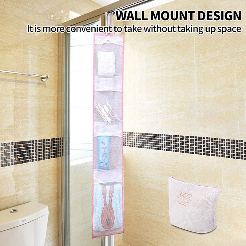 Portable Reusable Bath Hanging Mesh Bag Organizer for Toiletry Storage_5