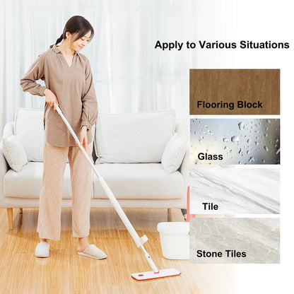 Self Wringing Microfiber Spray Flat Mop For Kitchen Wood Ceramic Tiles Floor Cleaning_10