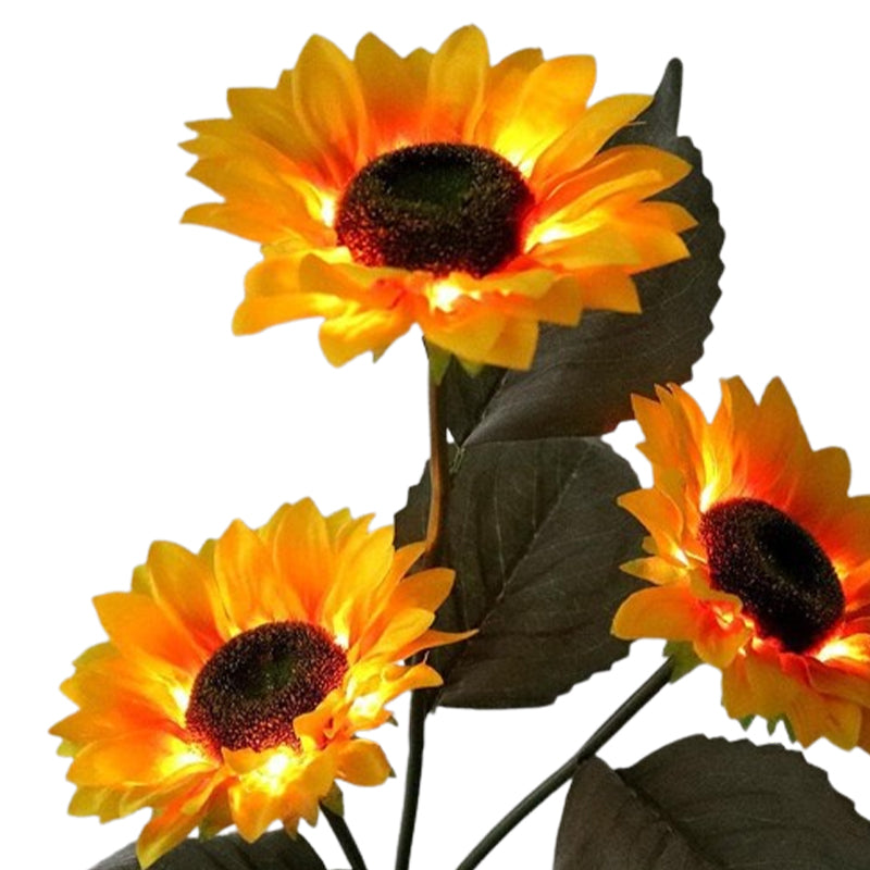 Waterproof LED Solar Sunflower Stake Lights for Garden Déco_3