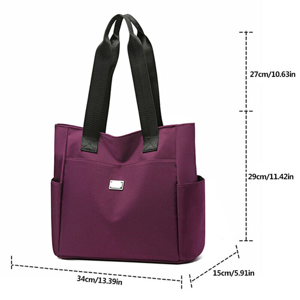 Waterproof Large Capacity Lightweight Nylon Shoulder Tote Bag_9