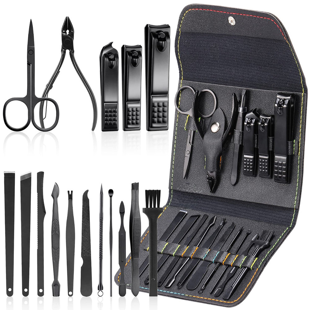 4/16pcs High-quality Steel Professional Nail Cutters Tools with Travel Case Kit_2